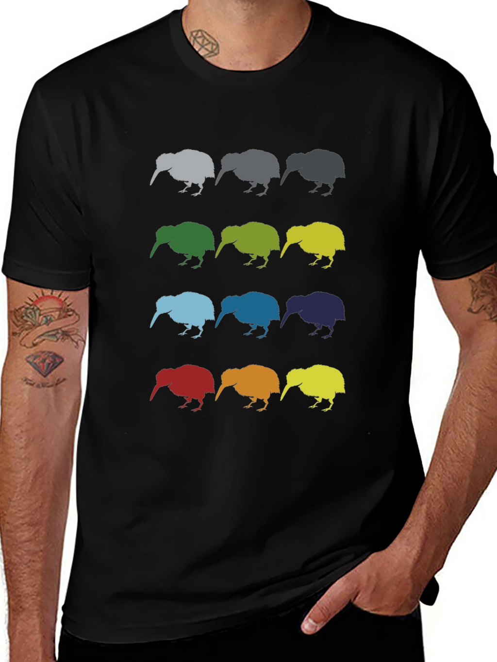 Kiwi Pop Art Graphic T-Shirt
