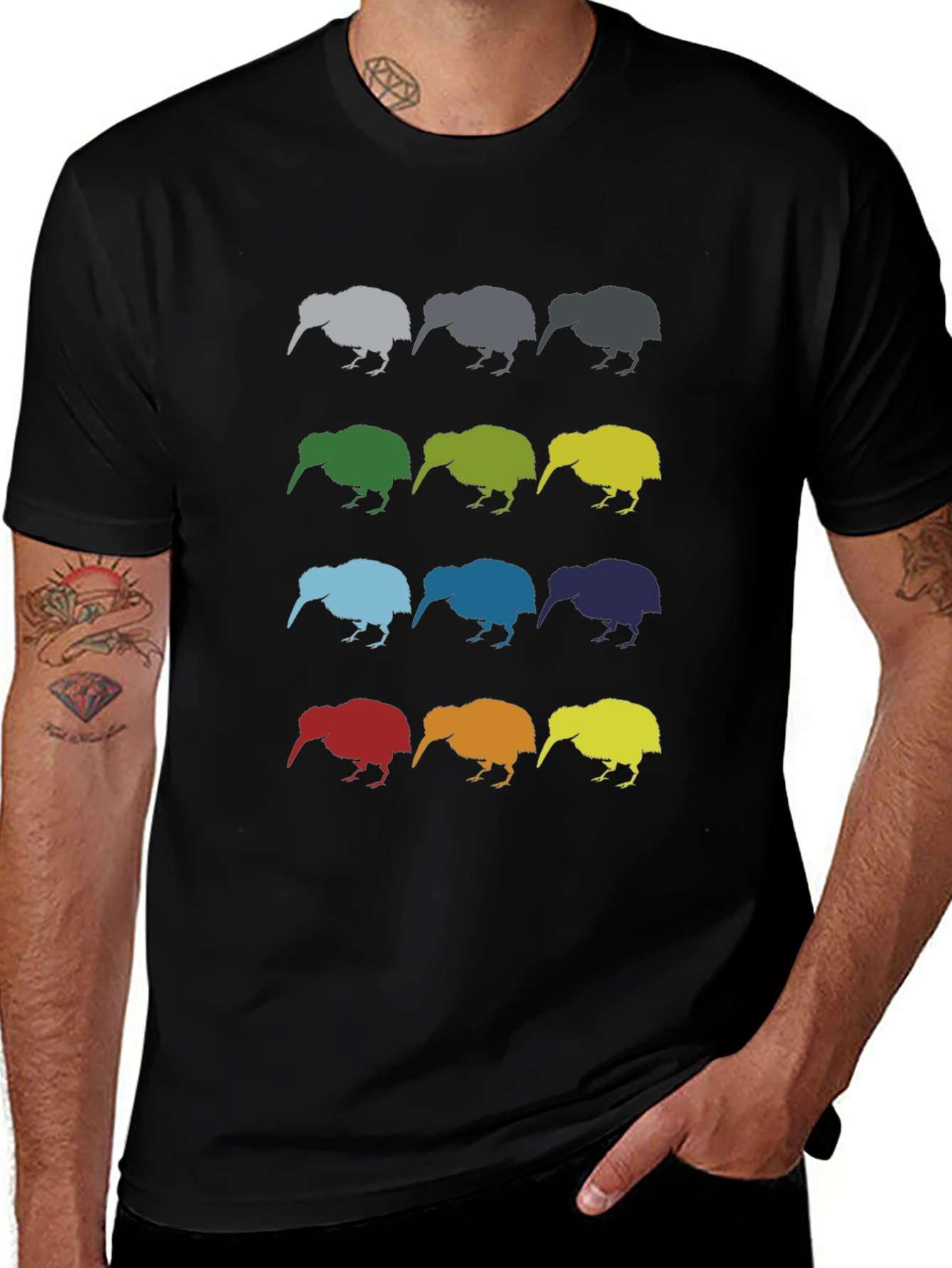 Kiwi Pop Art Graphic T-Shirt