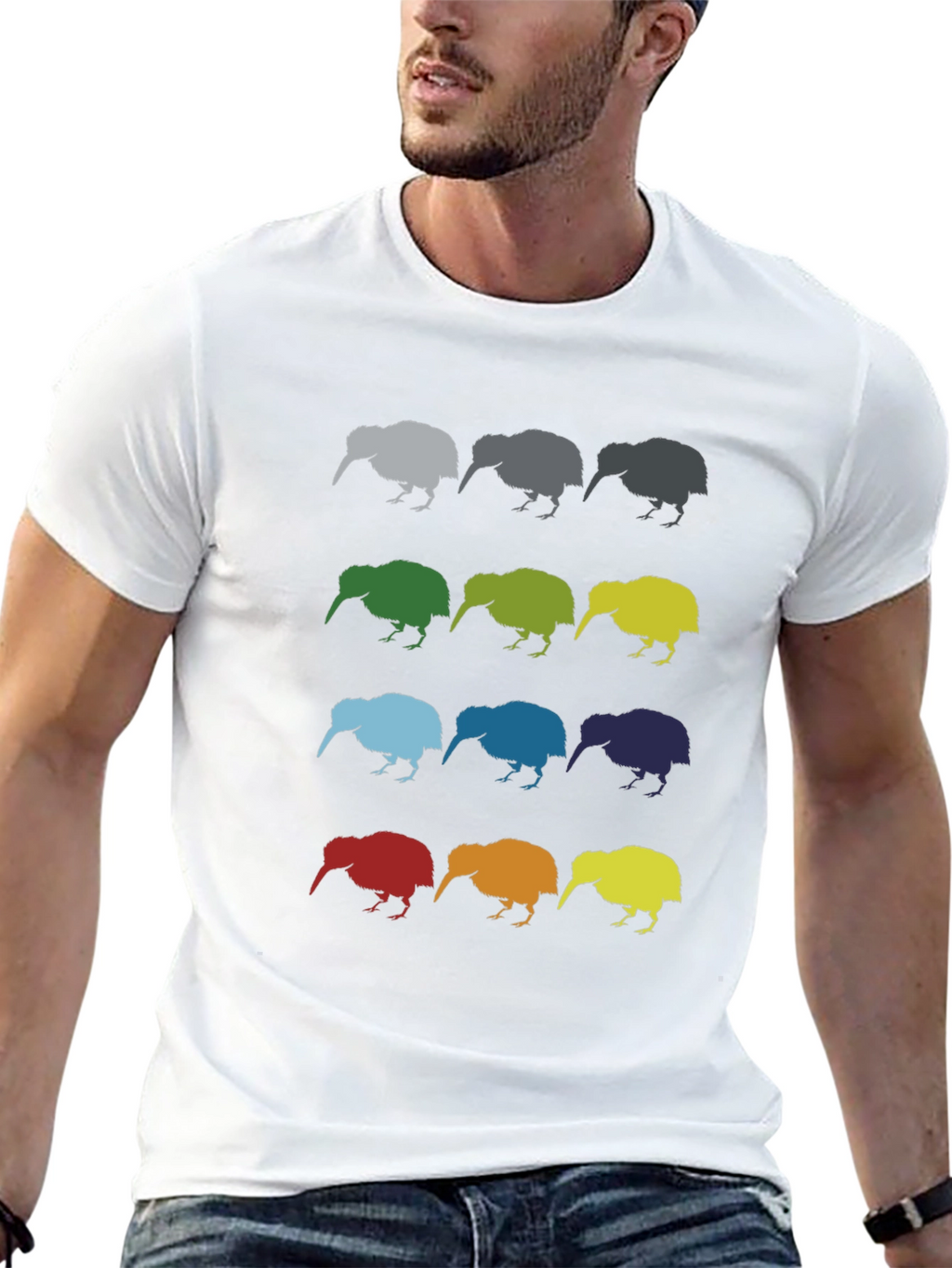 Kiwi Pop Art Graphic T-Shirt
