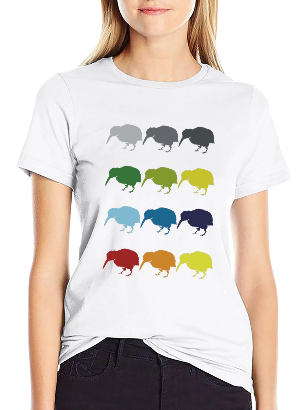 Kiwi Pop Art Graphic T-Shirt