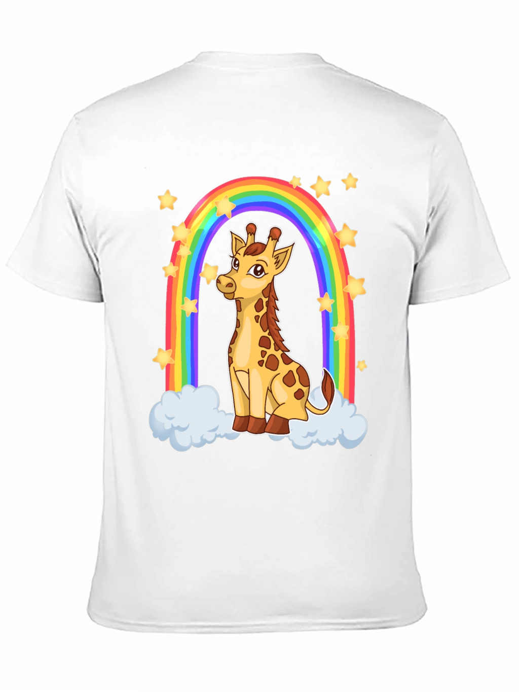 Giraffe Rainbow Graphic T-Shirt
