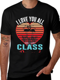 I Love You All Class Flamingo Graphic Tee