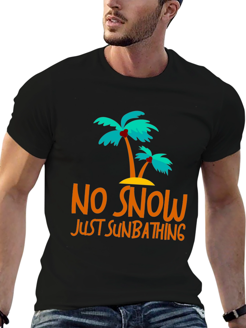 No Snow Just Sunbathing Graphic Tee
