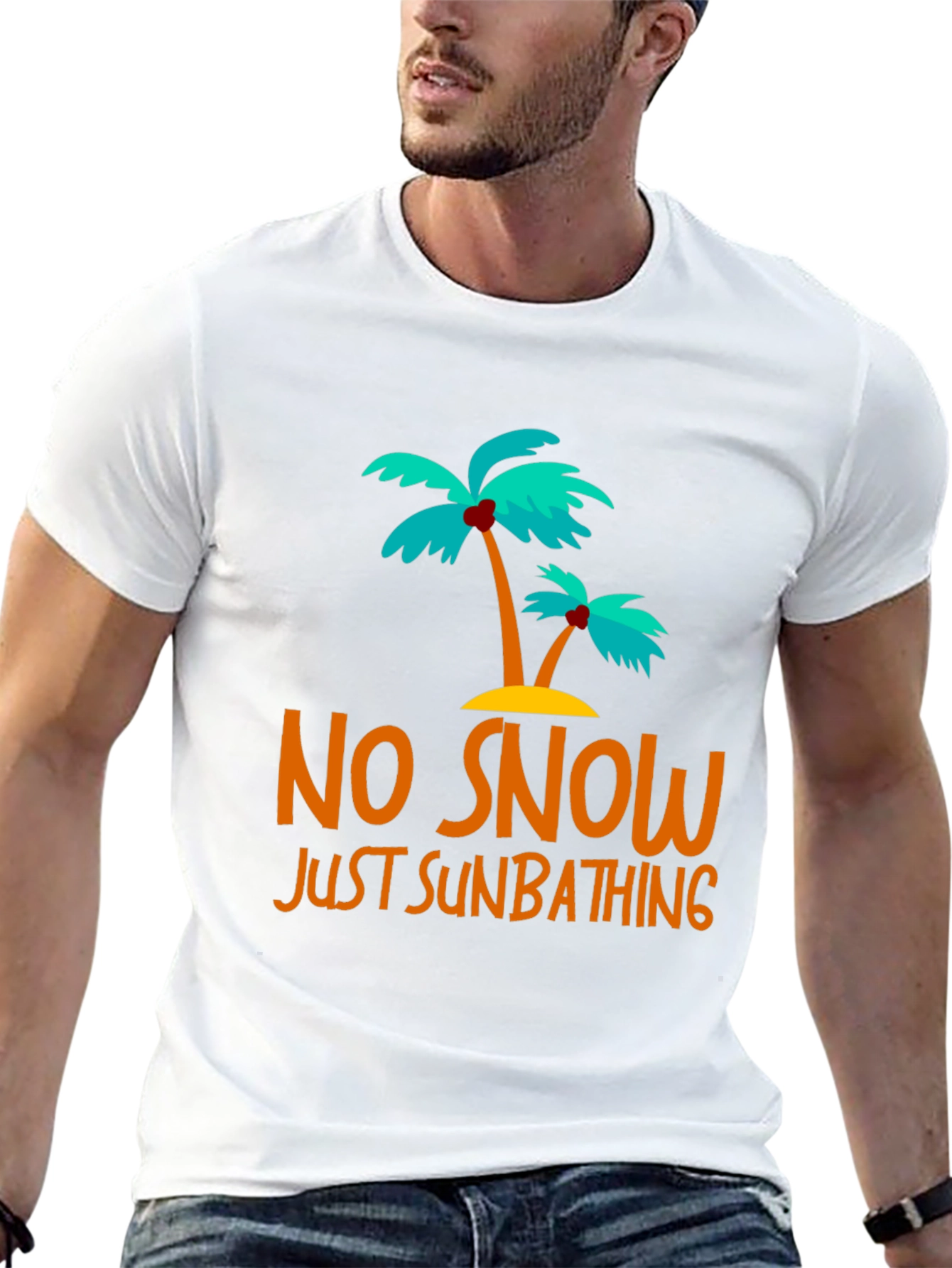 No Snow Just Sunbathing Graphic Tee