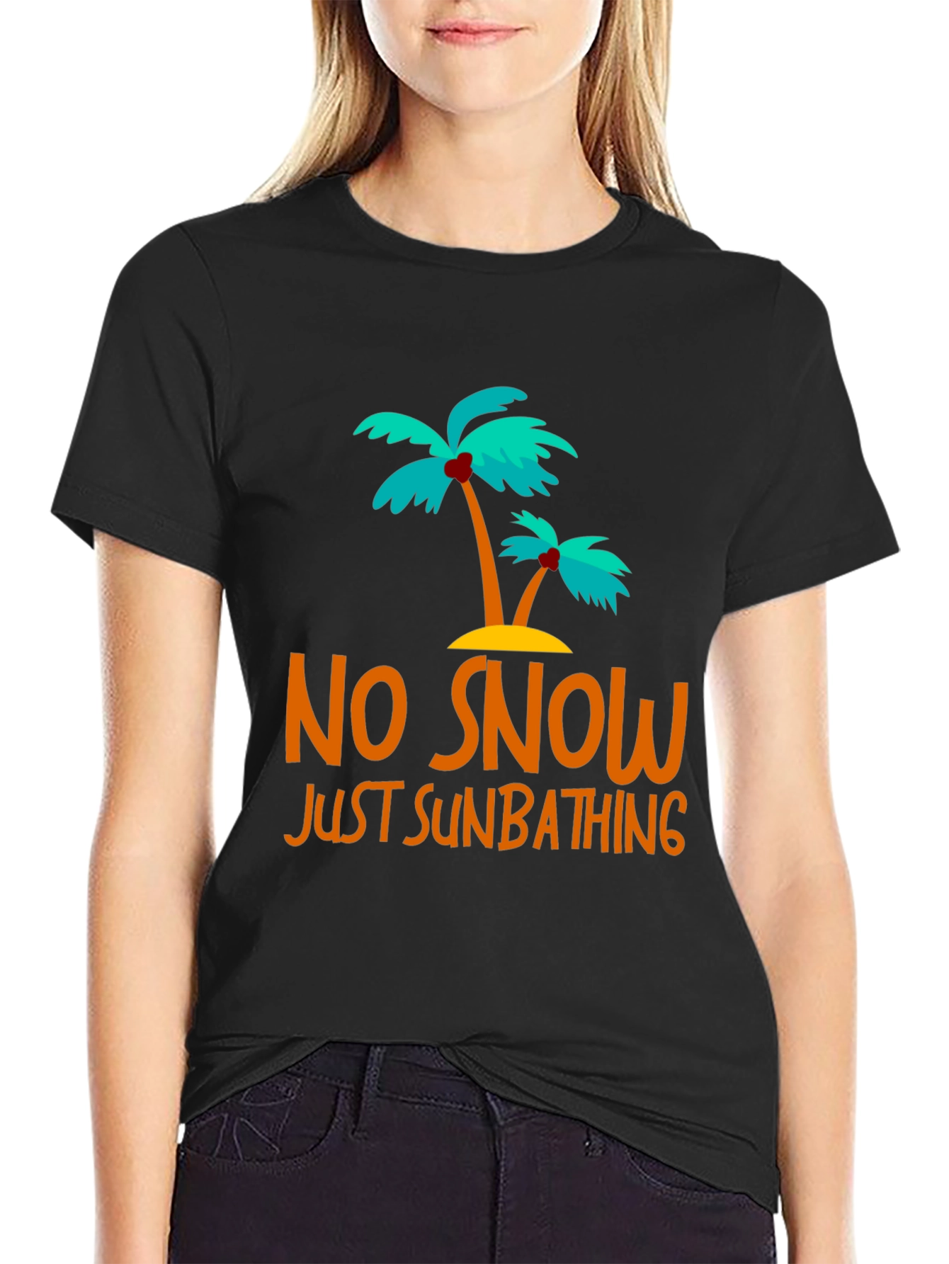 No Snow Just Sunbathing Graphic Tee