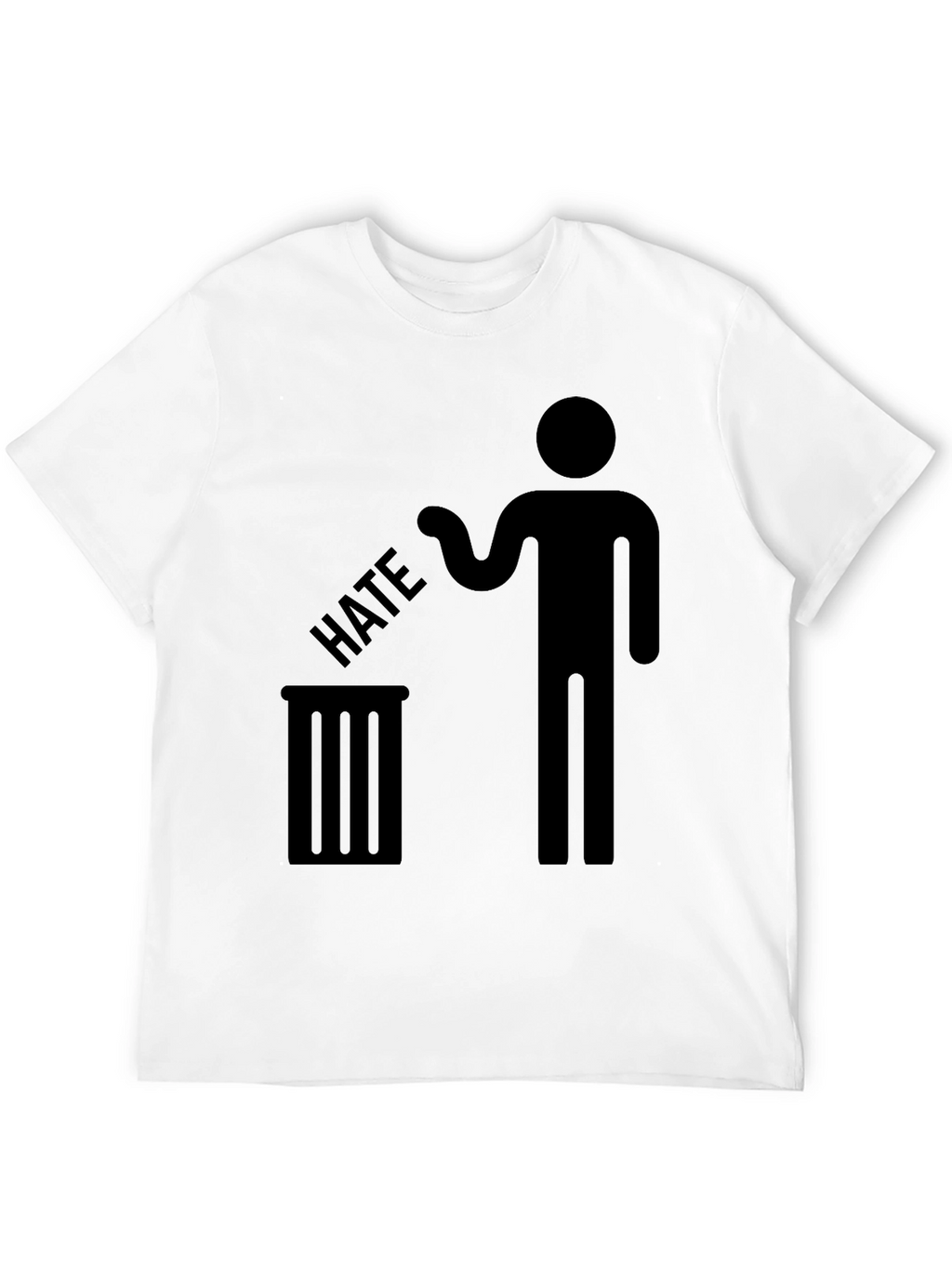 Trash Hate Graphic Tee - Anti Bullying T-Shirt