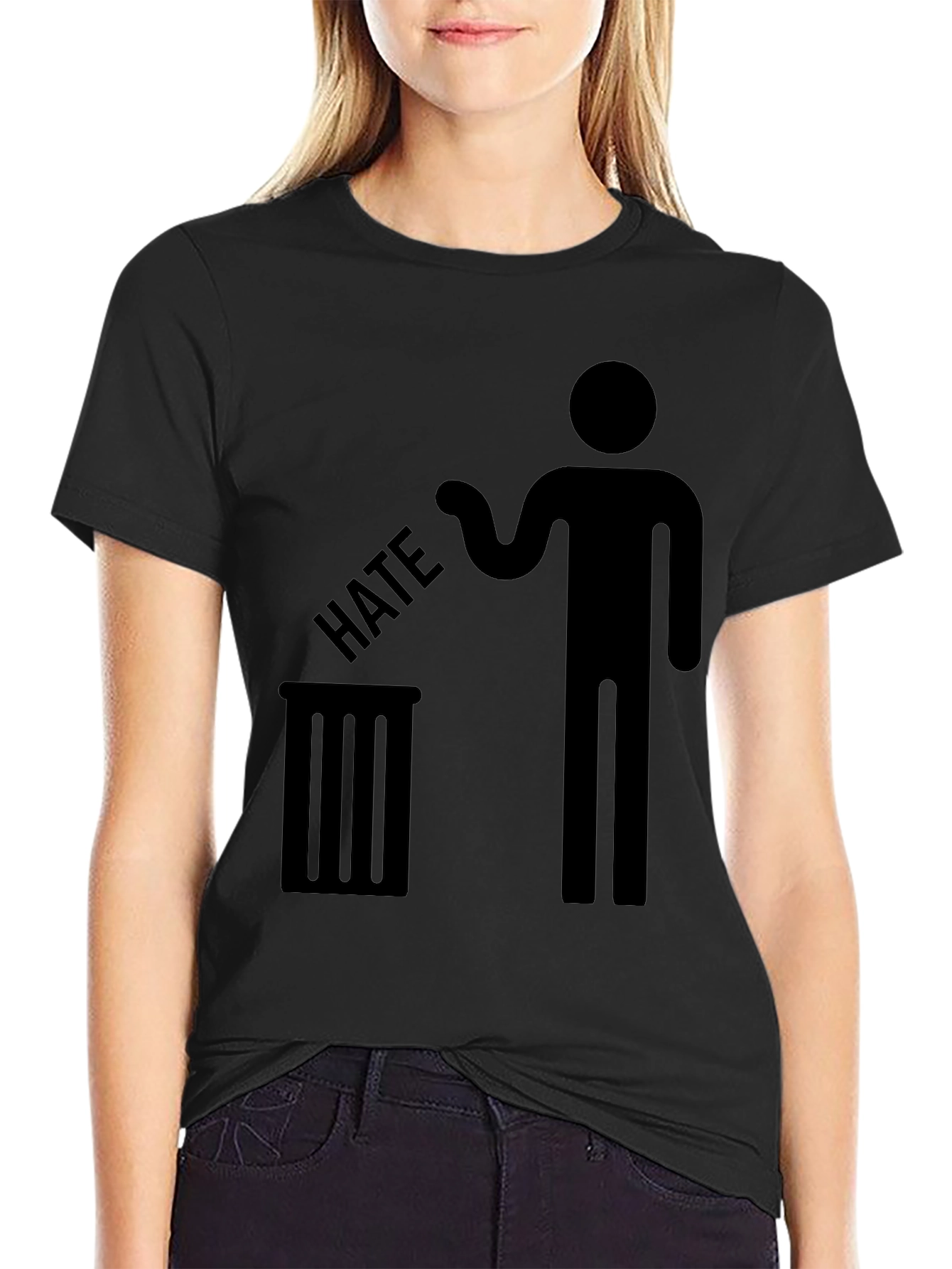 Trash Hate Graphic Tee - Anti Bullying T-Shirt