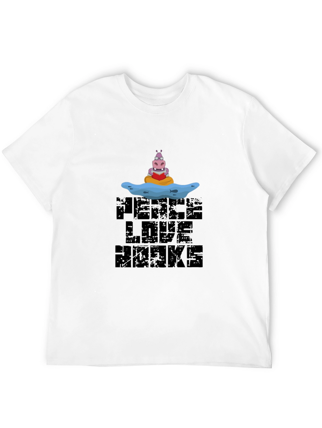 Peace Love Hawks Black Graphic Tee