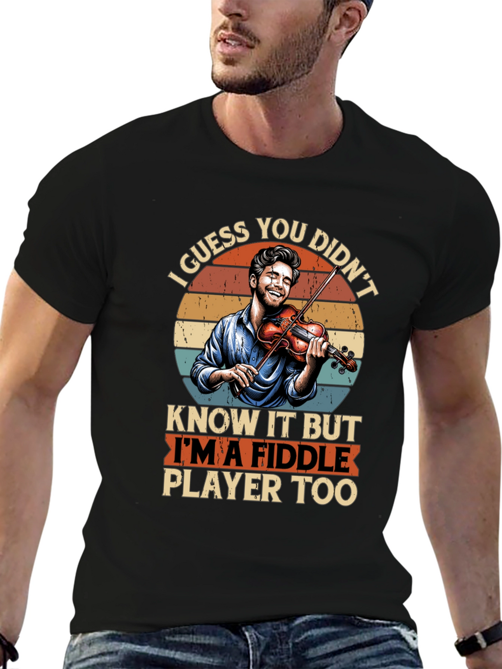 Fiddle Player T-Shirt - Music Lover Tee