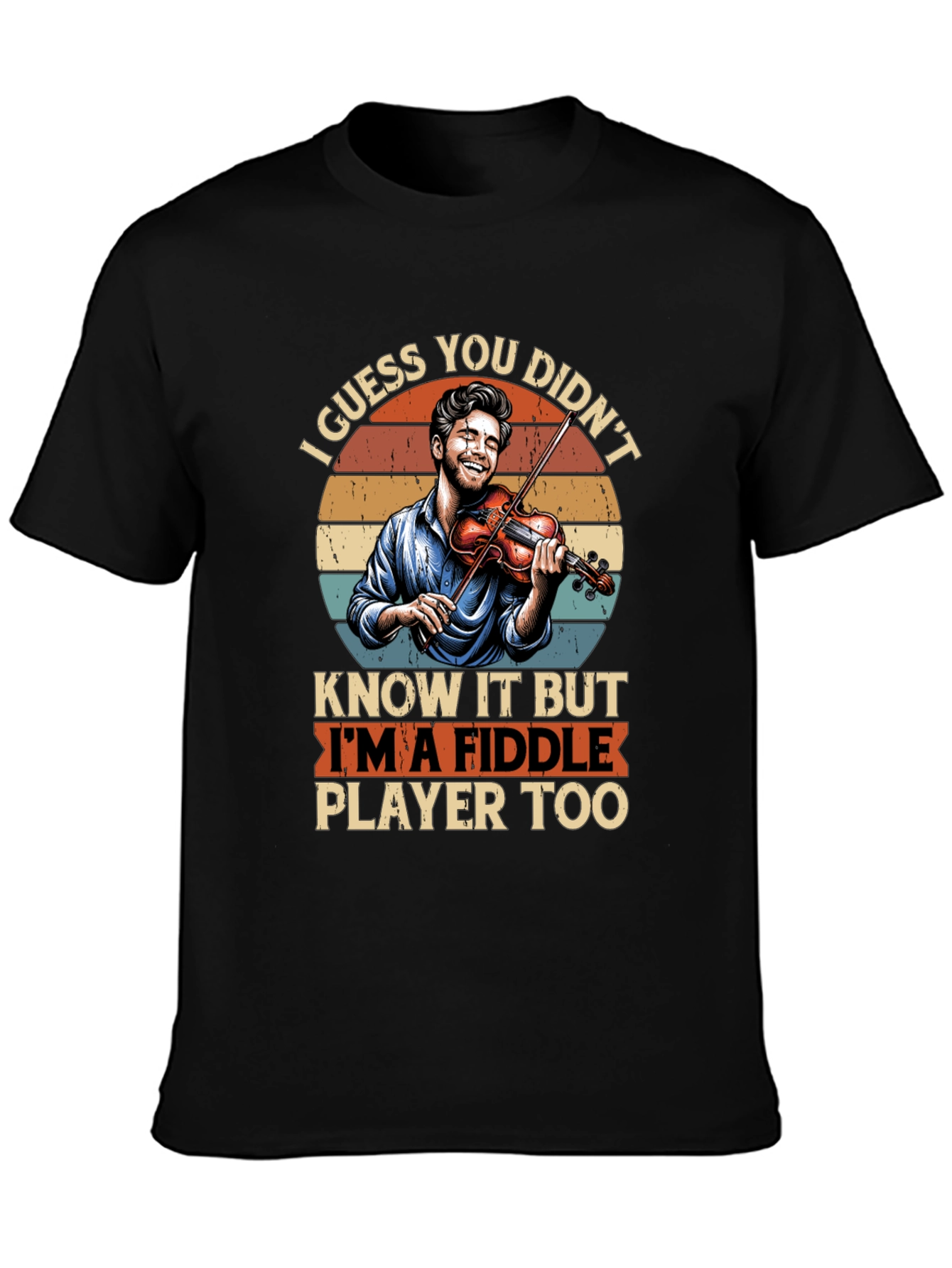 Fiddle Player T-Shirt - Music Lover Tee