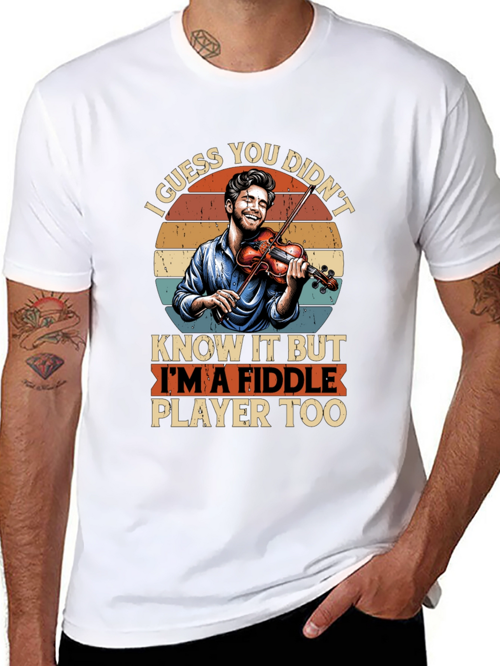 Fiddle Player T-Shirt - Music Lover Tee