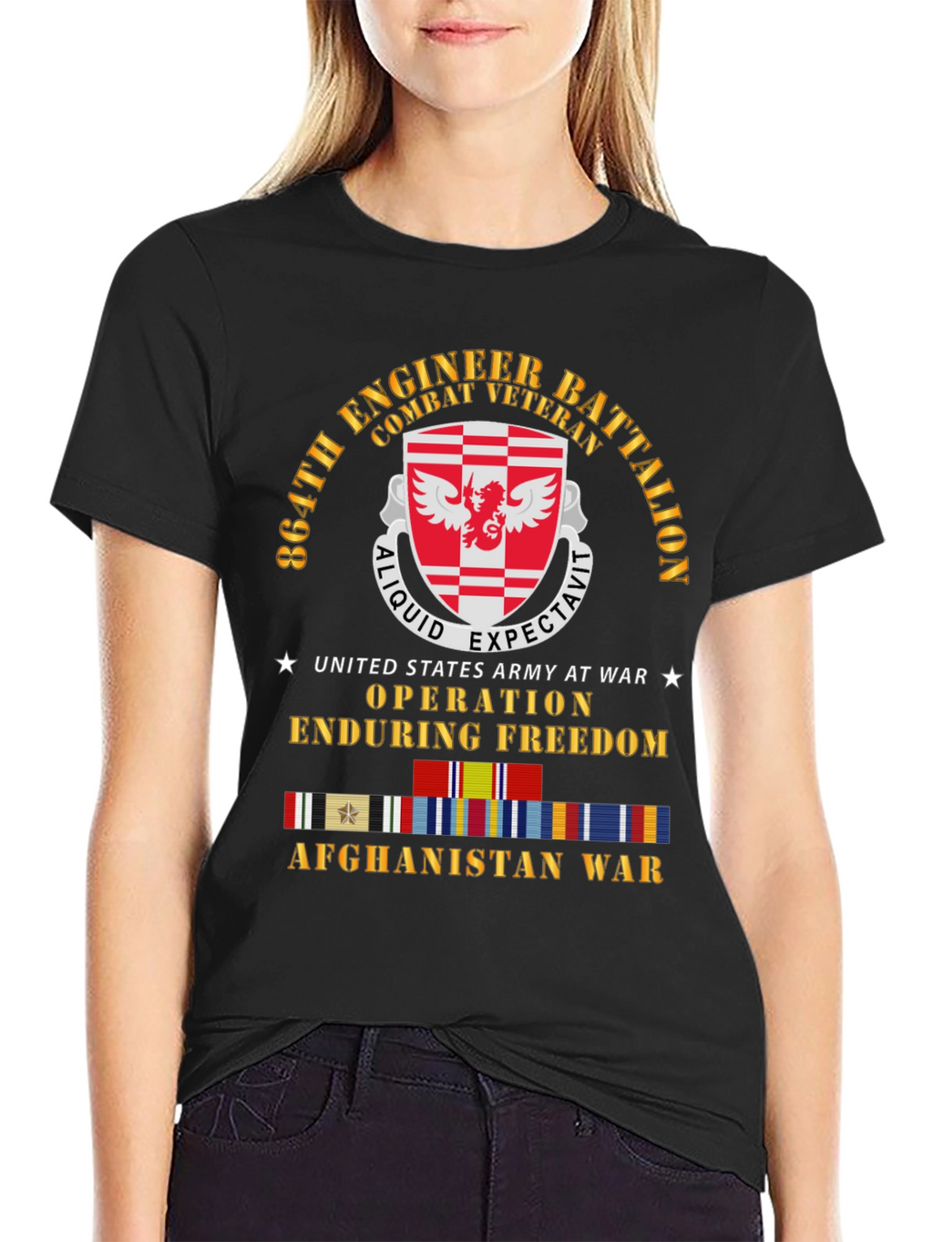 864th Engineer Battalion Combat Veteran T-Shirt