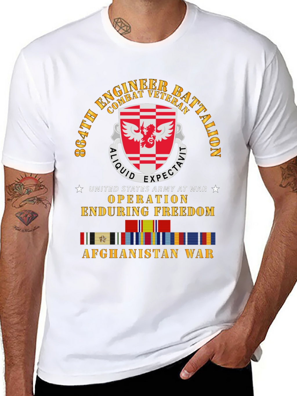 864th Engineer Battalion Combat Veteran T-Shirt