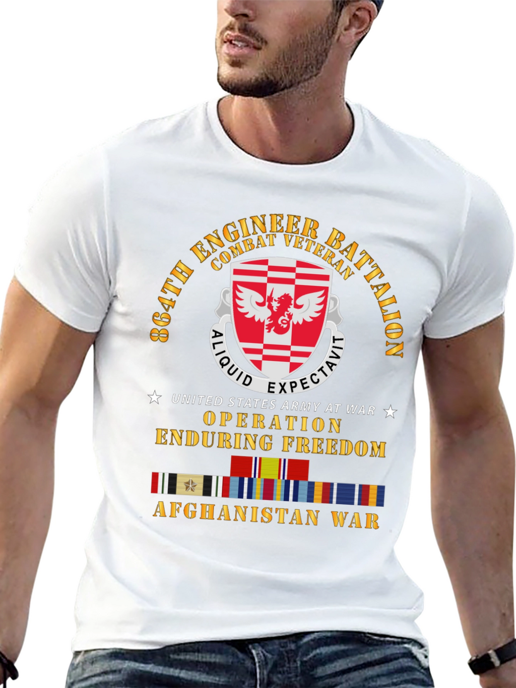 864th Engineer Battalion Combat Veteran T-Shirt
