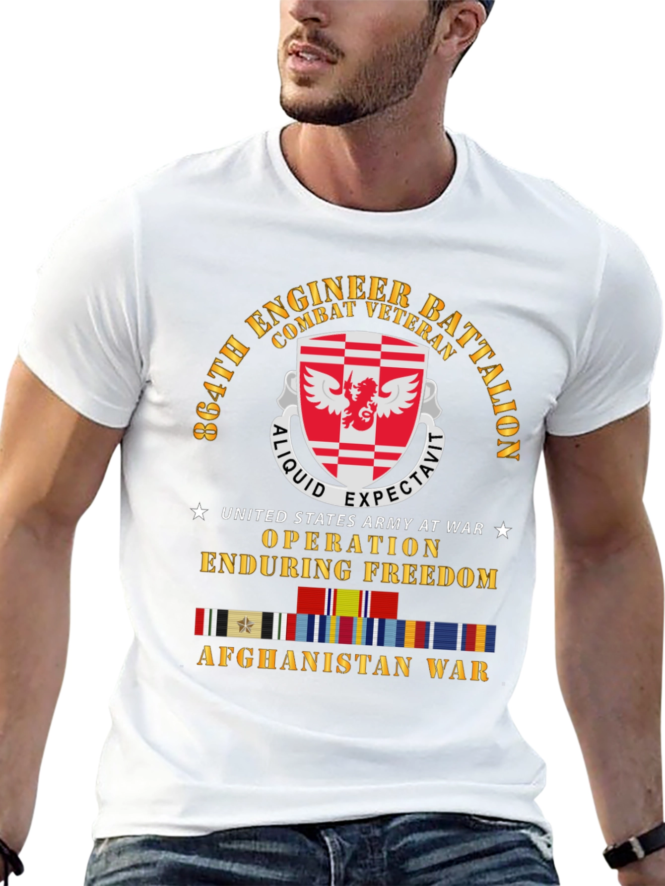 864th Engineer Battalion Combat Veteran T-Shirt