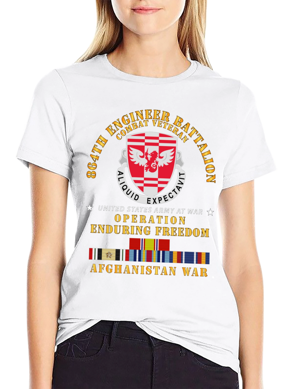 864th Engineer Battalion Combat Veteran T-Shirt