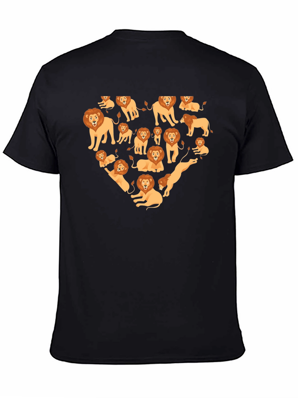 Lion Heart Graphic Tee - Black