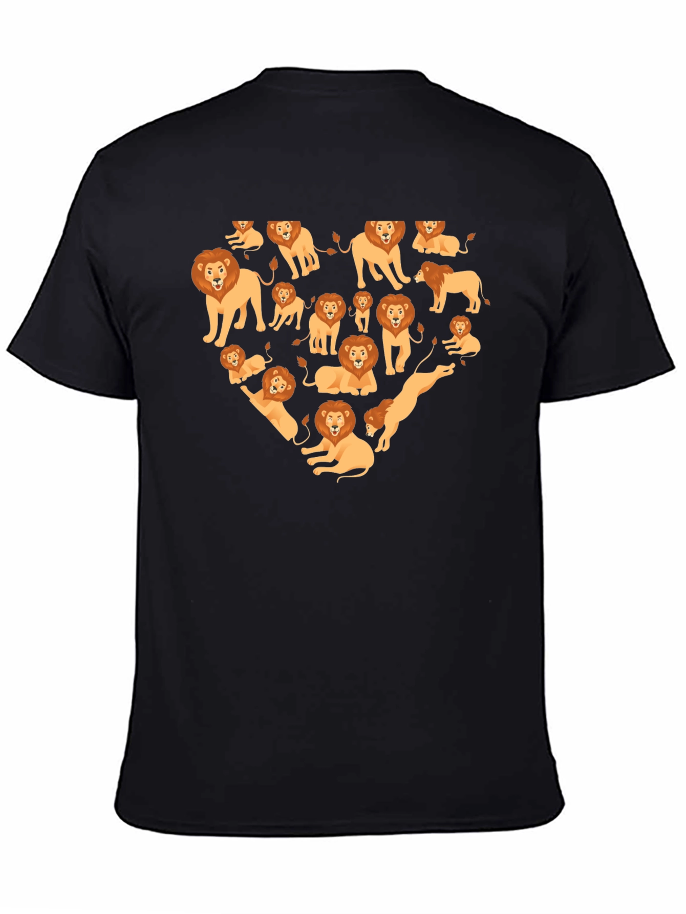Lion Heart Graphic Tee - Black