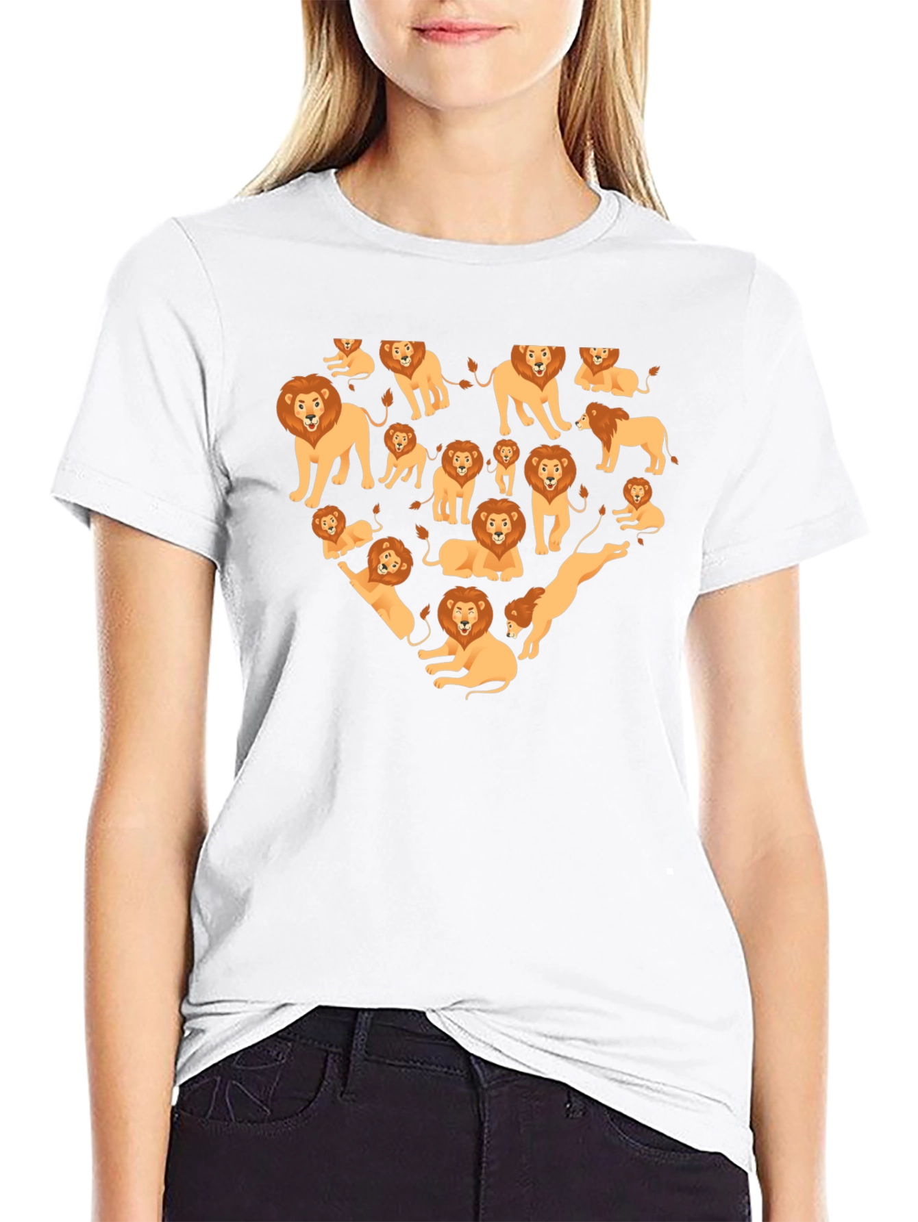 Lion Heart Graphic Tee - Black