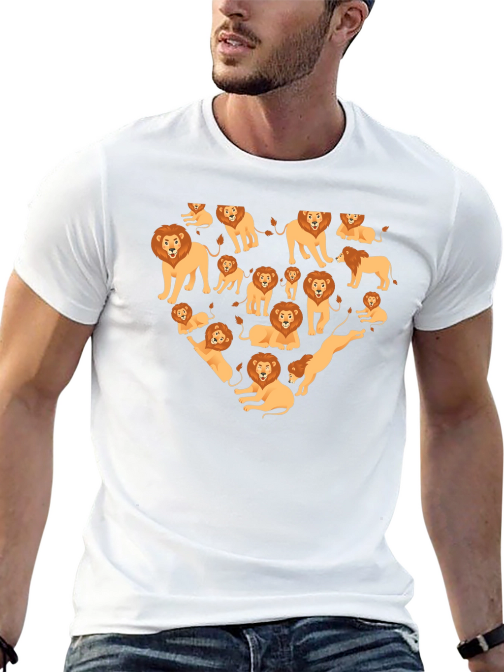 Lion Heart Graphic Tee - Black