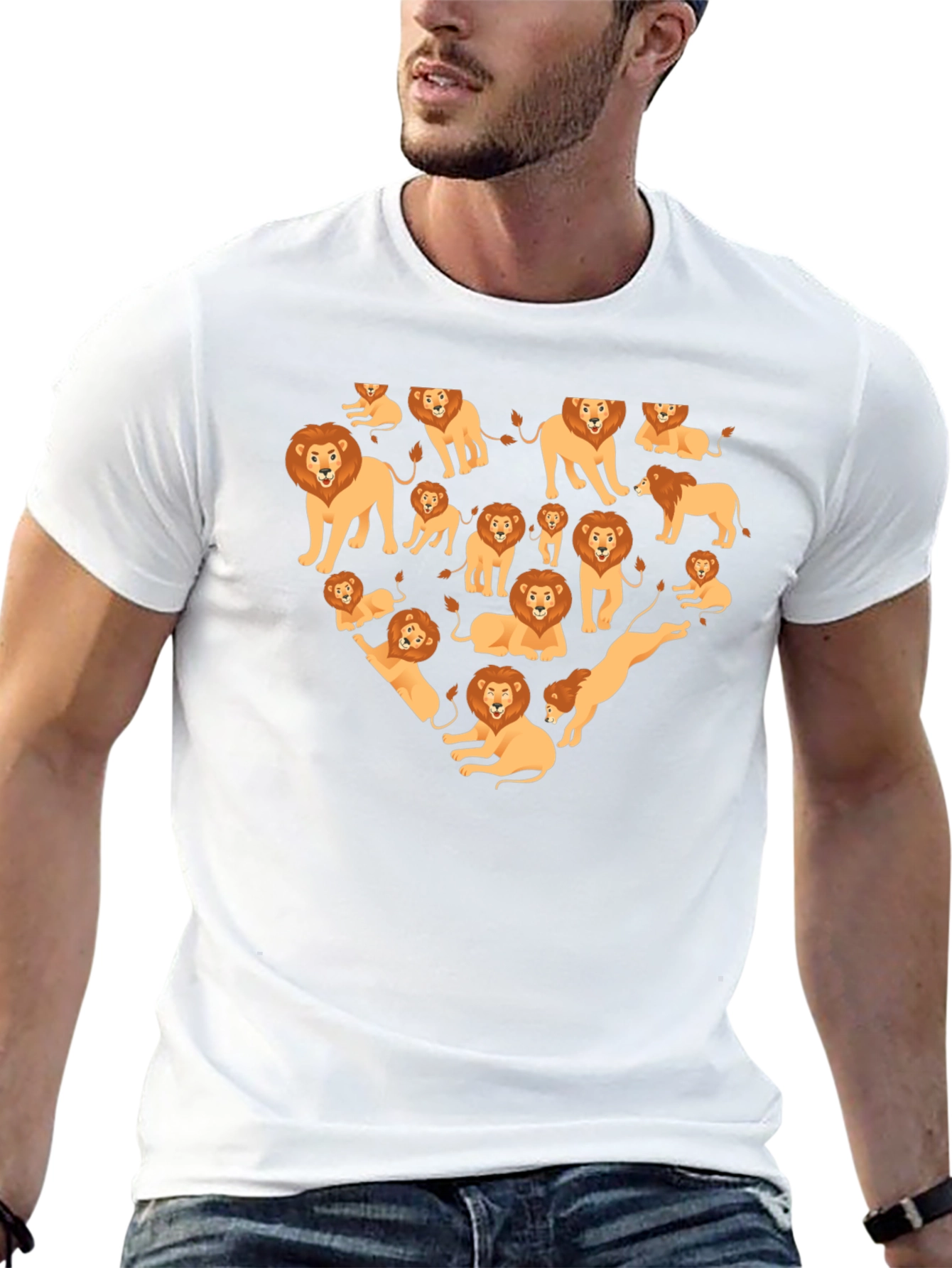 Lion Heart Graphic Tee - Black