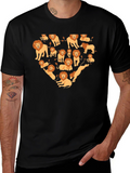 Lion Heart Graphic Tee - Black