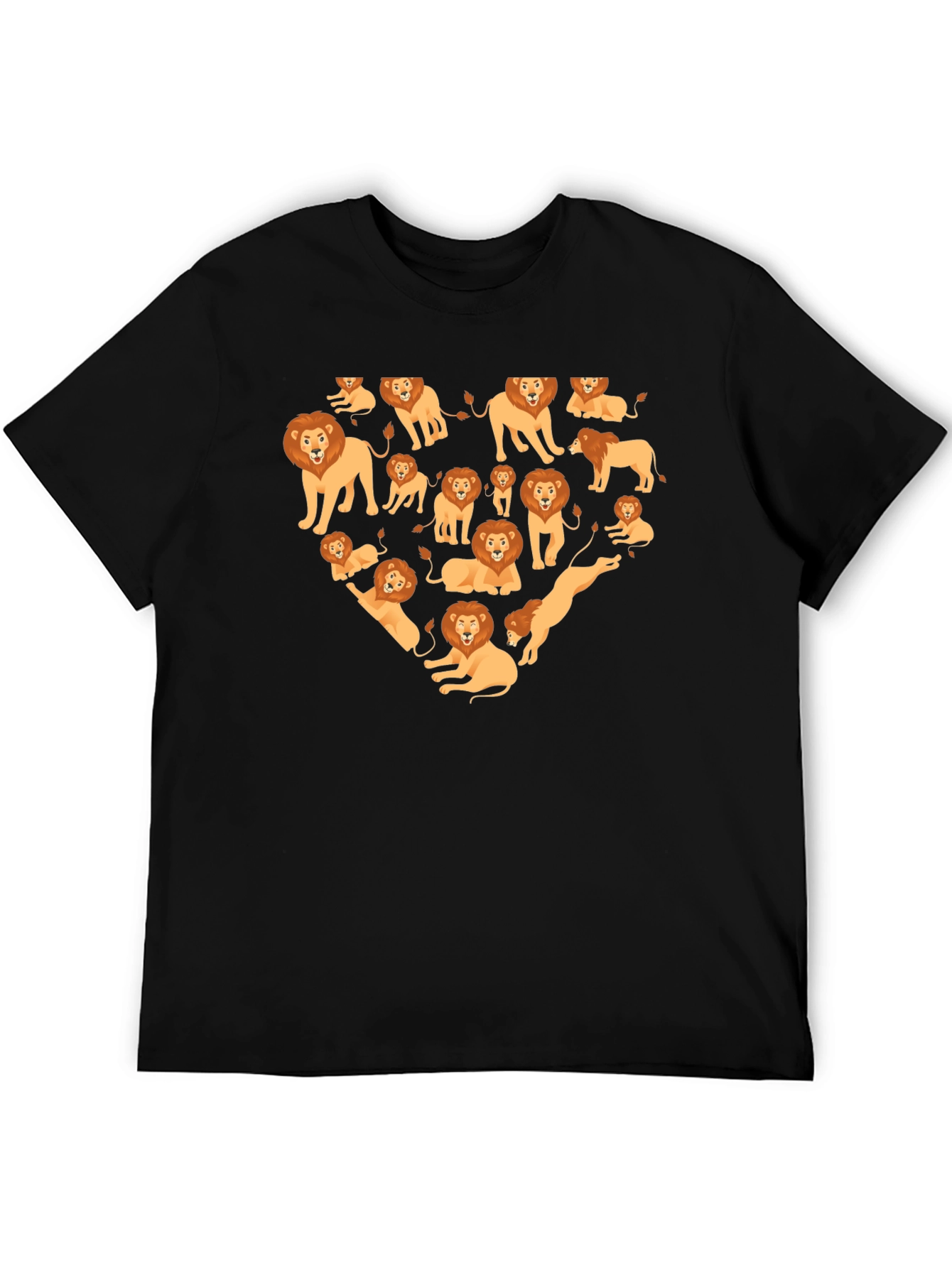 Lion Heart Graphic Tee - Black