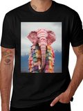 Origami Elephant Graphic T-Shirt