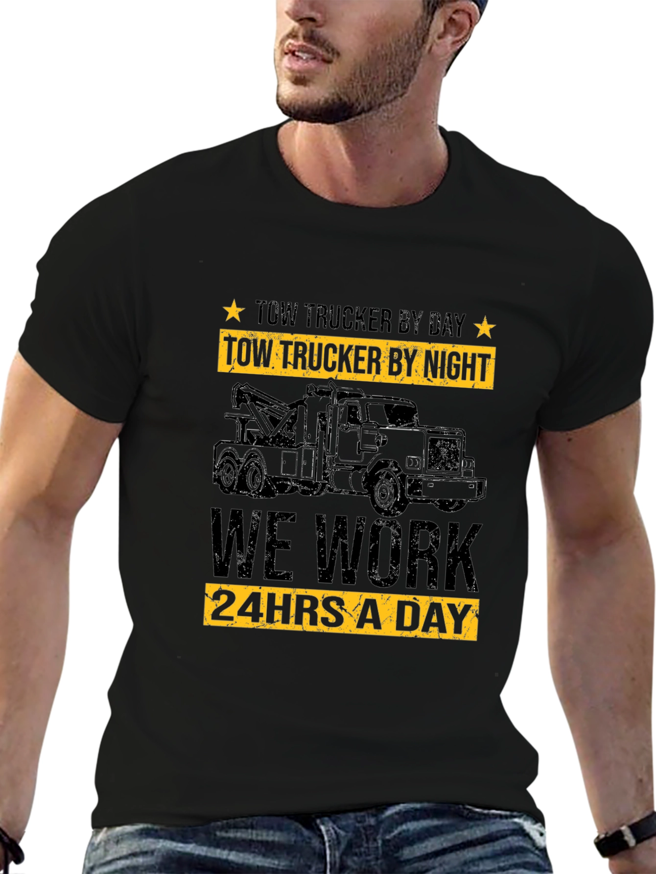 Tow Trucker By Day T-Shirt - 24/7 Work