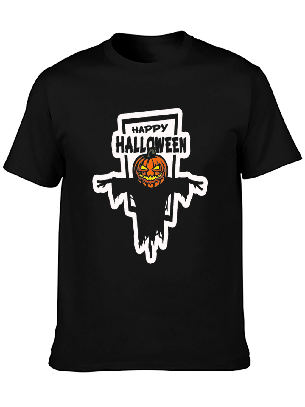 Happy Halloween Pumpkin Scarecrow T-Shirt