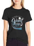 Giant Leap T-Shirt - Space Exploration Design