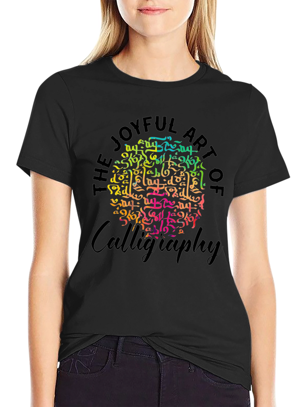 Joyful Art of Calligraphy Graphic T-Shirt