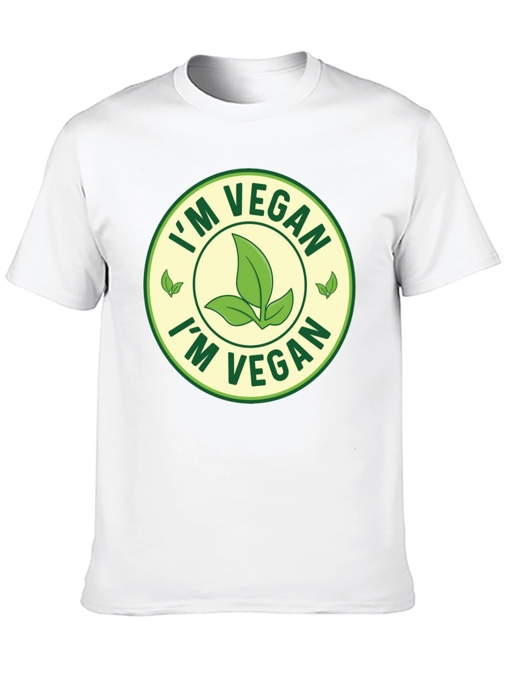Im Vegan T-Shirt - Black Crew Neck