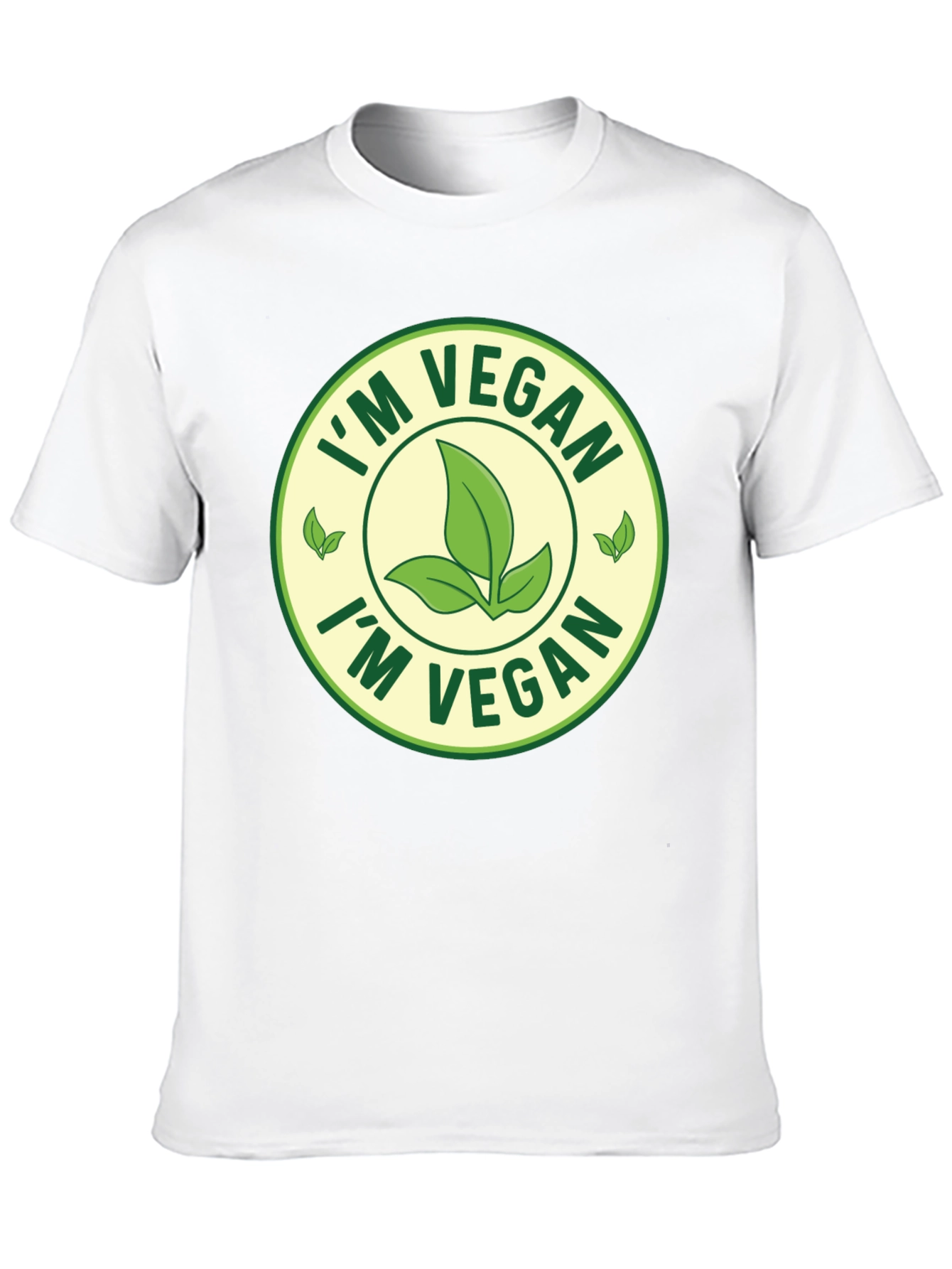 Im Vegan T-Shirt - Black Crew Neck