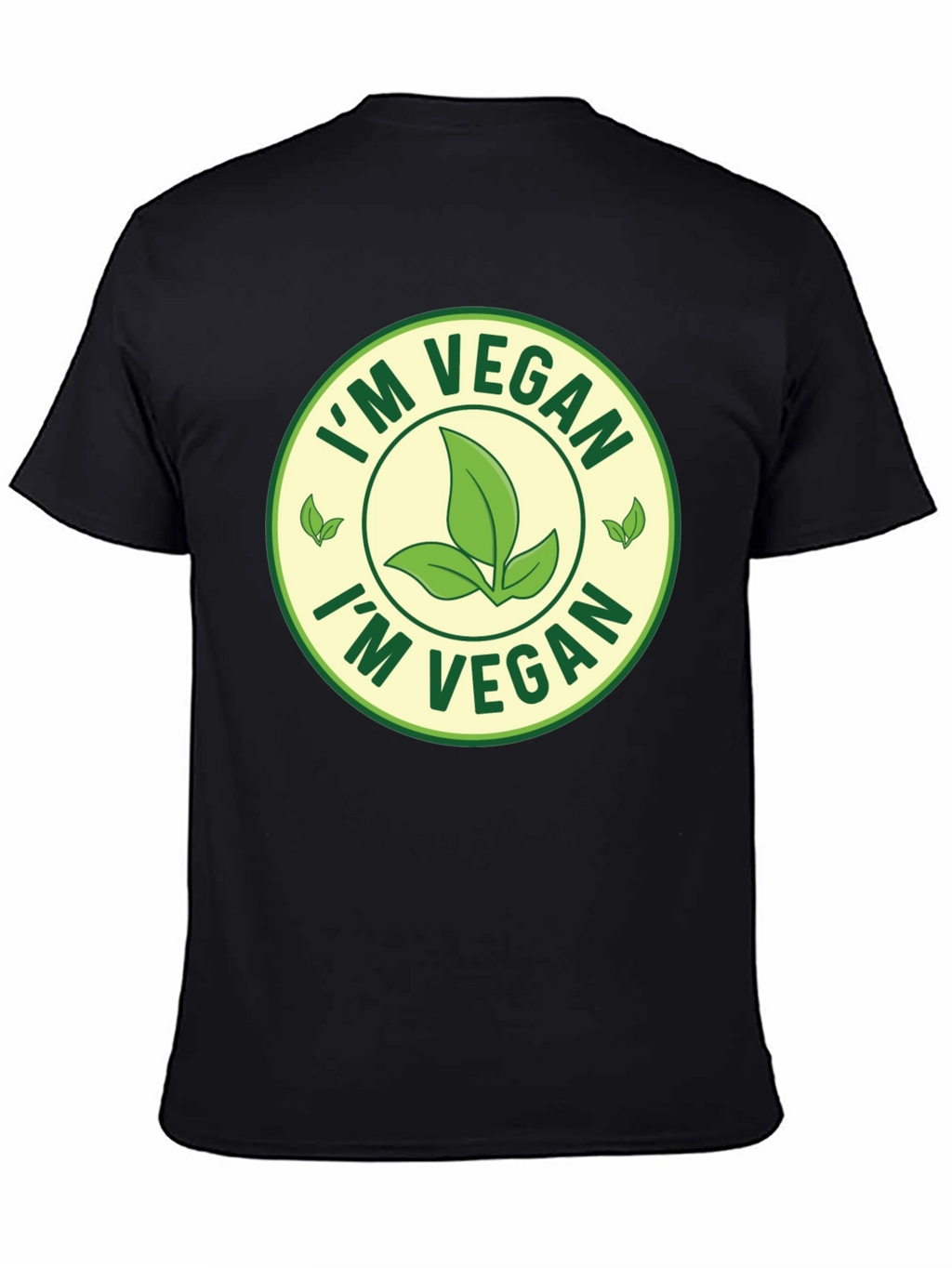 Im Vegan T-Shirt - Black Crew Neck