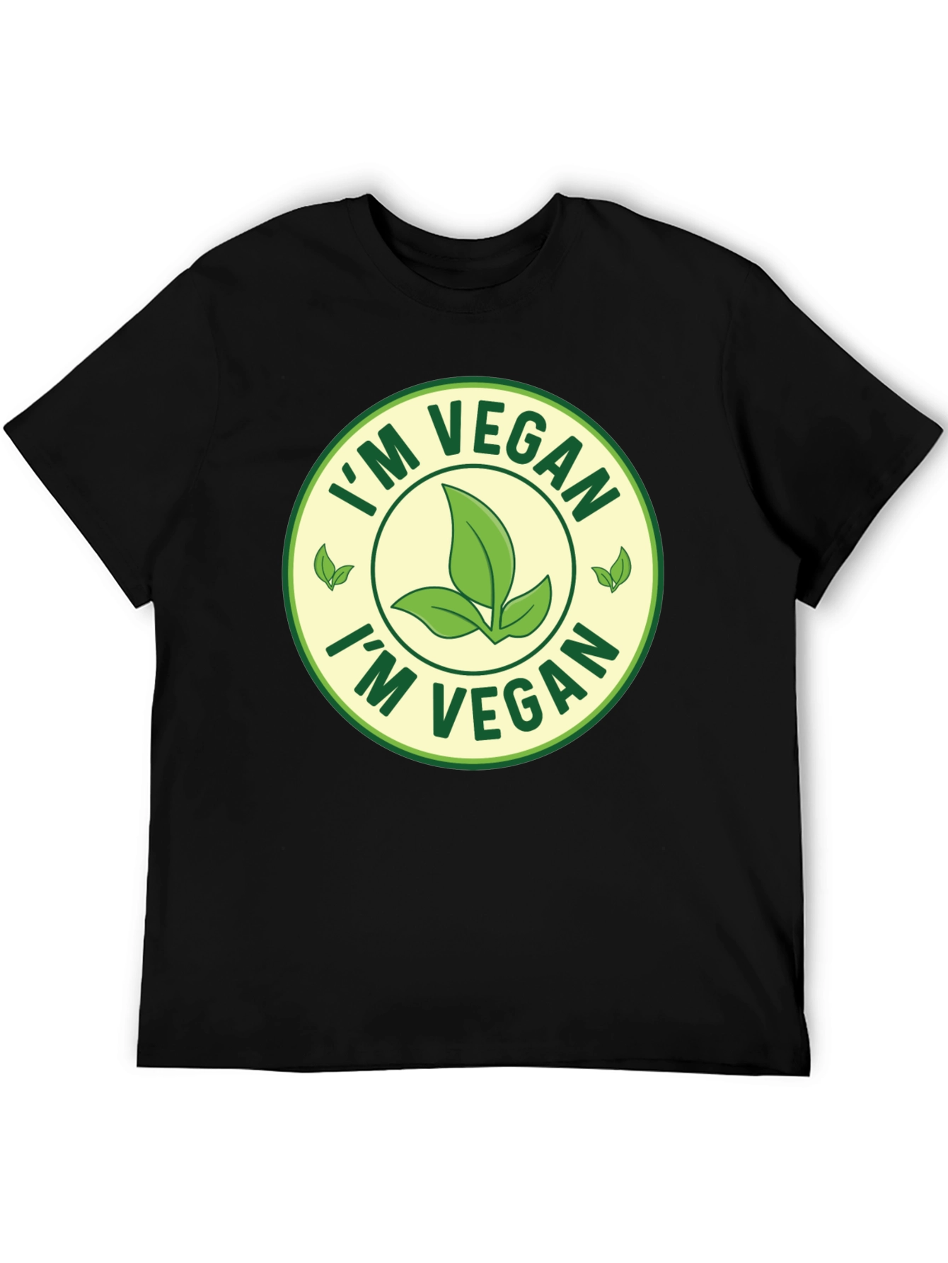 Im Vegan T-Shirt - Black Crew Neck