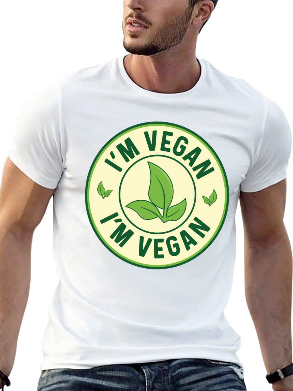 Im Vegan T-Shirt - Black Crew Neck