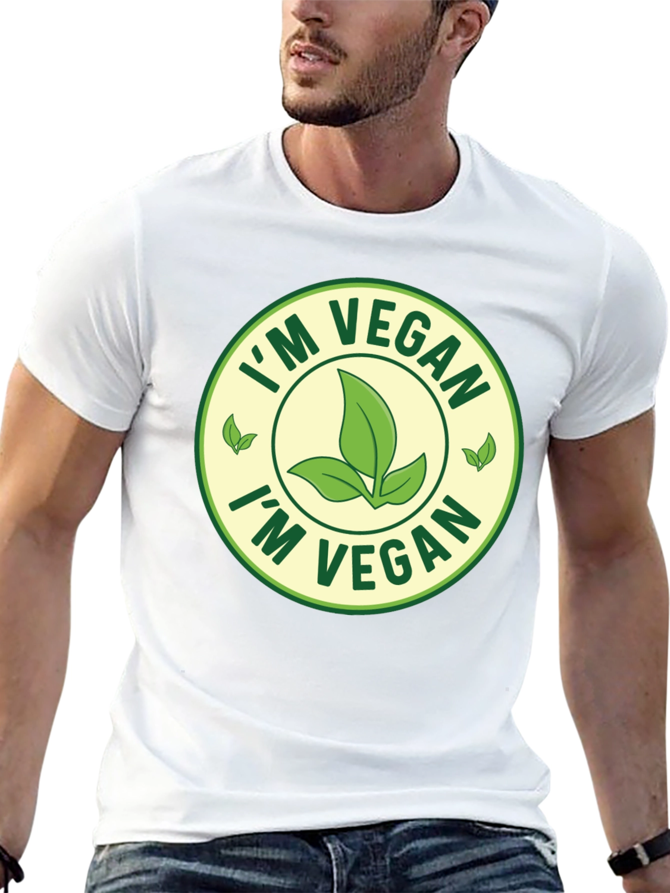 Im Vegan T-Shirt - Black Crew Neck