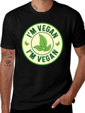 Im Vegan T-Shirt - Black Crew Neck