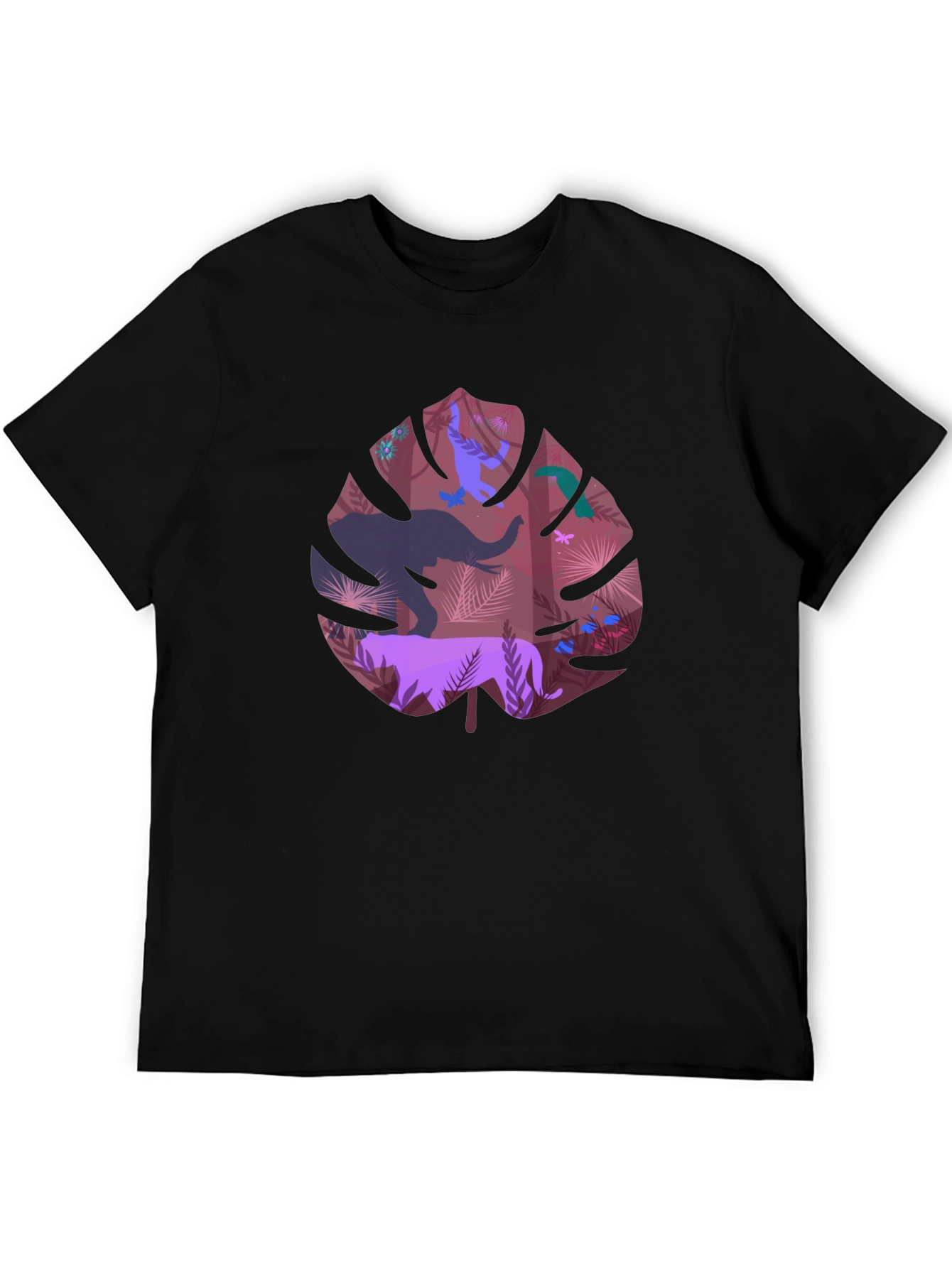 Jungle Leaf T-Shirt - Animal Print