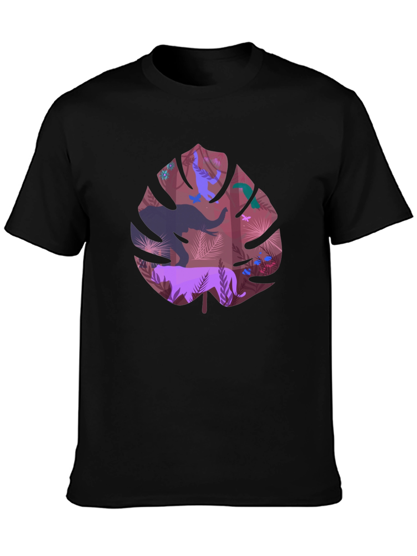 Jungle Leaf T-Shirt - Animal Print