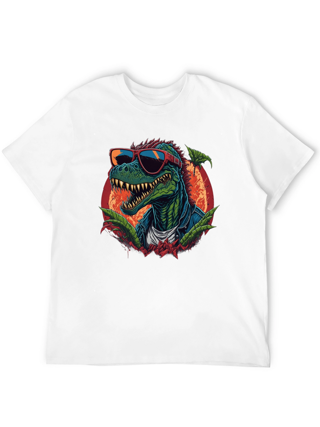 Cool Dinosaur Graphic T-Shirt - Black