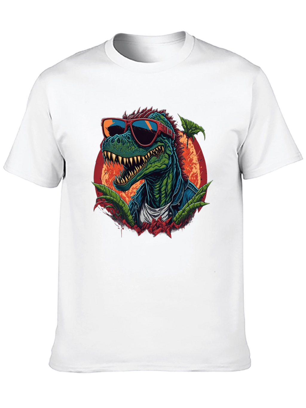 Cool Dinosaur Graphic T-Shirt - Black