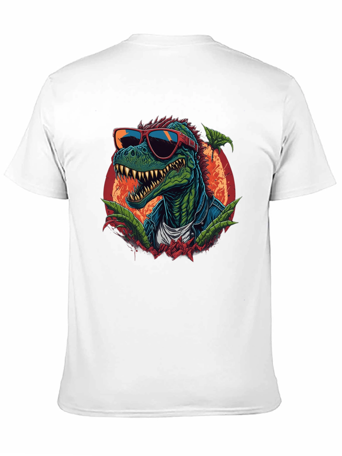 Cool Dinosaur Graphic T-Shirt - Black