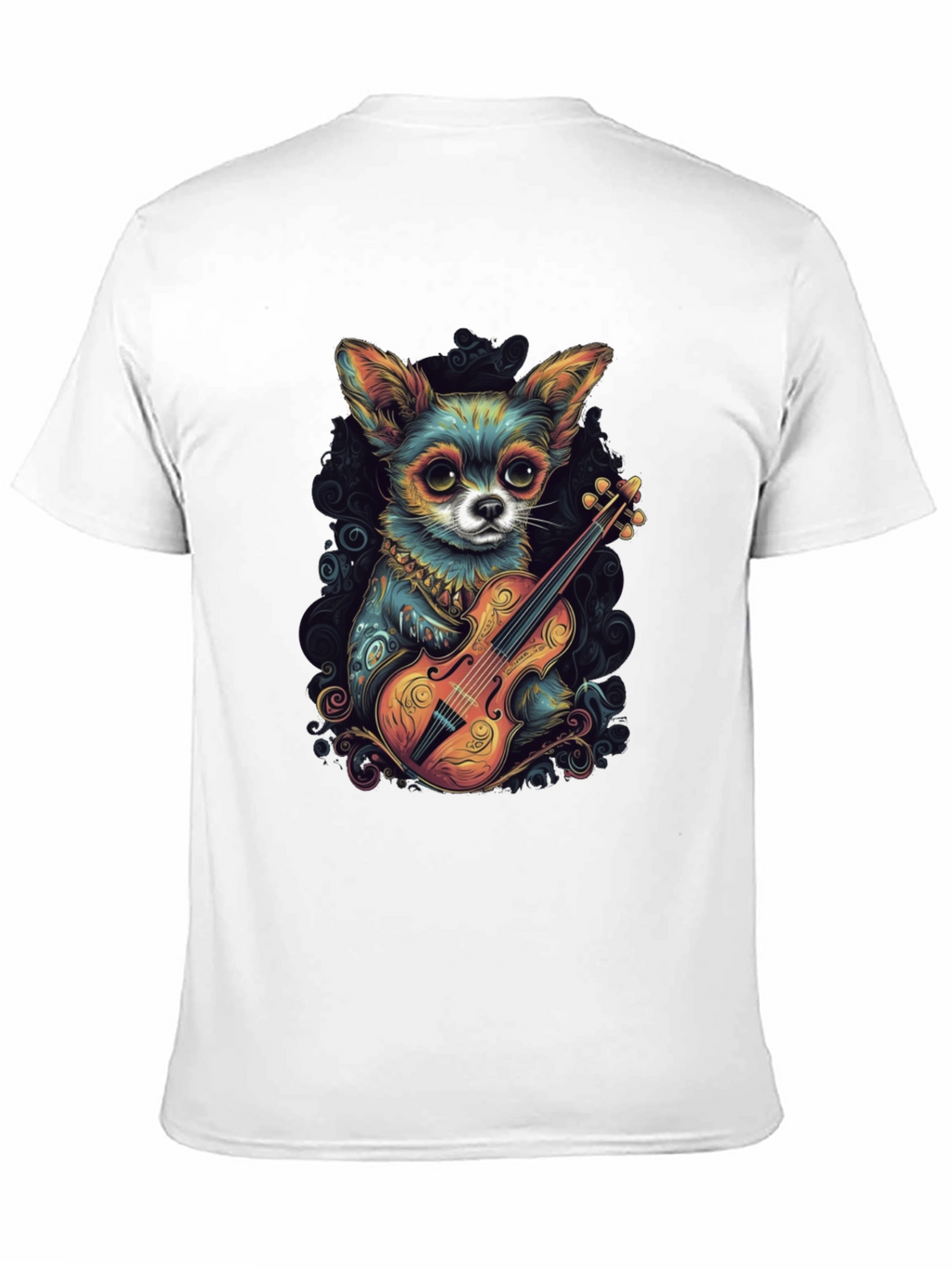 Chihuahua Violinist Graphic T-Shirt