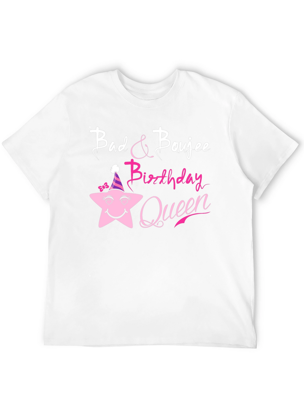Bad & Boujee Birthday Queen Black T-Shirt