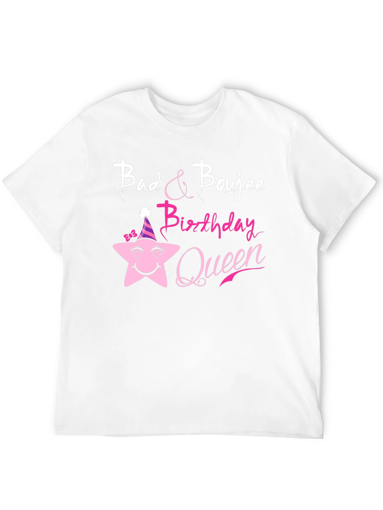 Bad & Boujee Birthday Queen Black T-Shirt