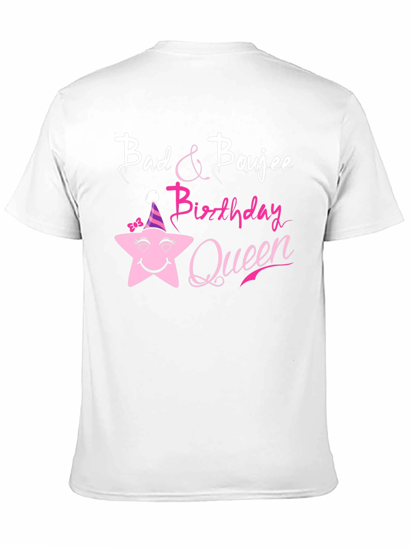 Bad & Boujee Birthday Queen Black T-Shirt