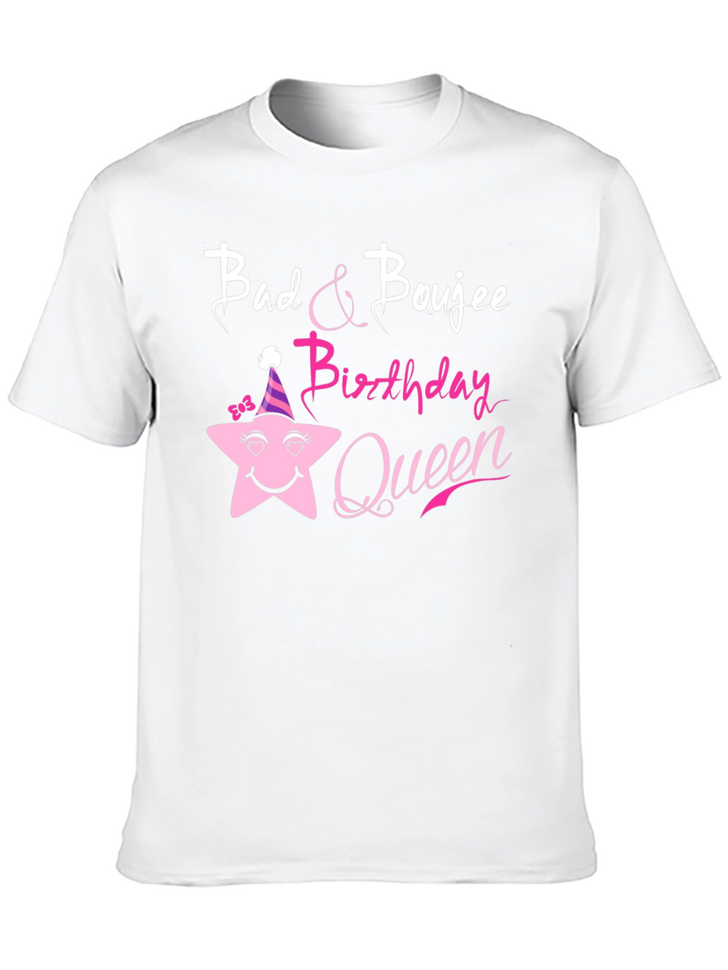 Bad & Boujee Birthday Queen Black T-Shirt