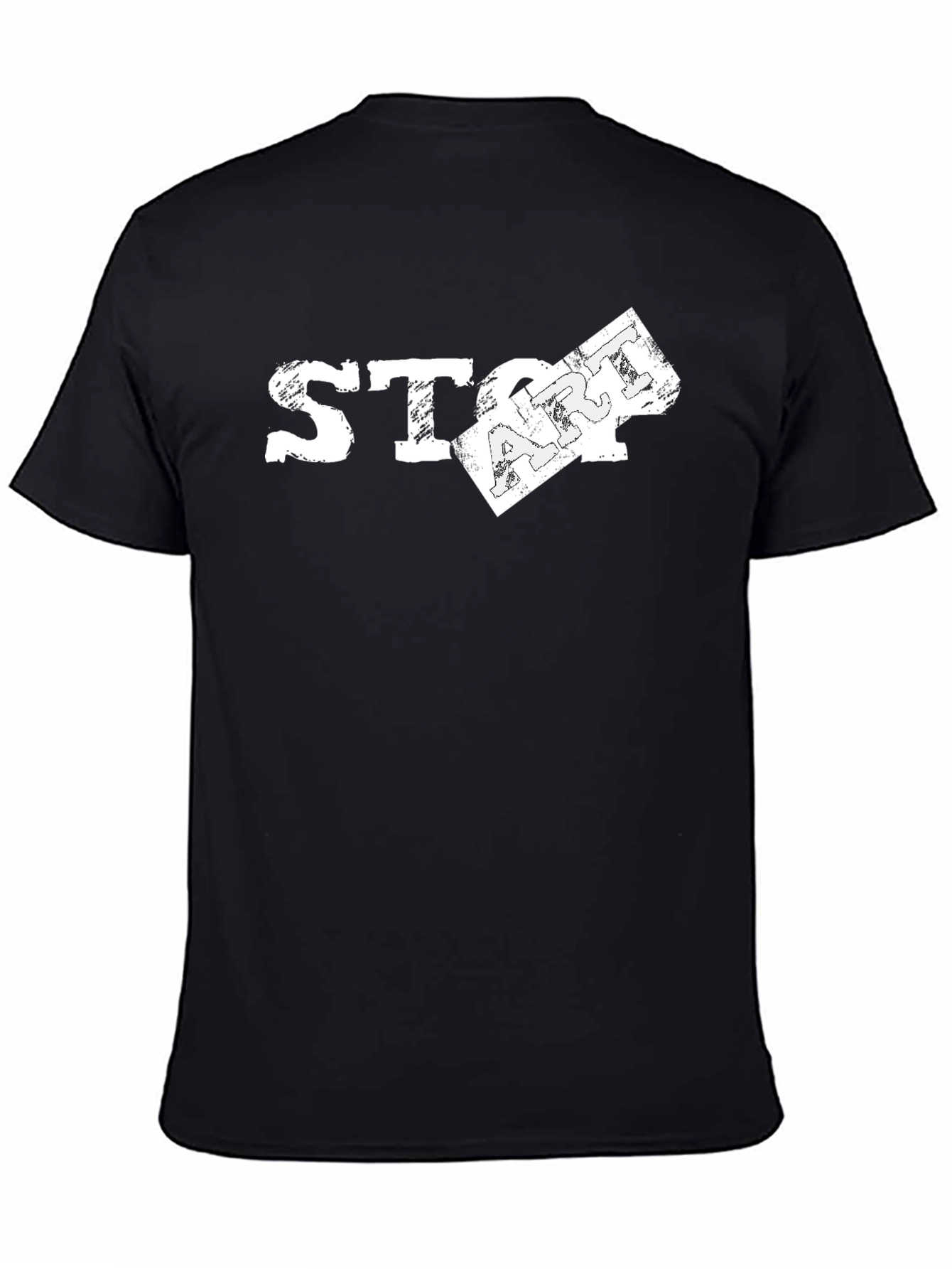 Stop Art T-Shirt - Distressed Graphic Tee